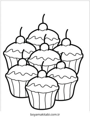 Tatlı boyama sayfası – çocuklar için, çizgi film temalı