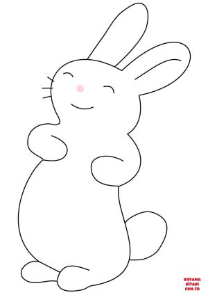 Tavşan boyama sayfası, Rabbits coloring page, , rabbits kawaii bunny 