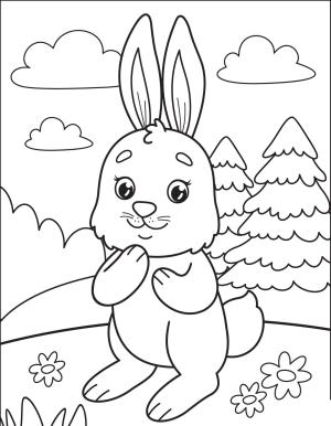 Tavşan boyama sayfası, Rabbits coloring page, , rabbits rabbit 