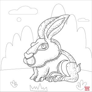 Tavşan boyama sayfası, Rabbits coloring page, , rabbits bunny 