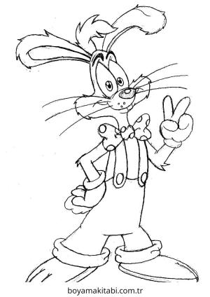 Tavşan boyama sayfası – keyifli zaman, renkli çizimler