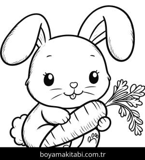 Tavşan boyama sayfası, Rabbits coloring page, , 