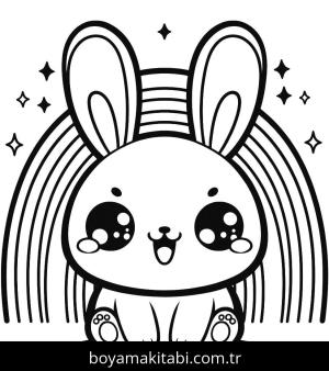 Tavşan boyama sayfası, Rabbits coloring page, , 