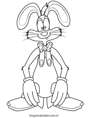 Tavşan boyama sayfası – eğlenceli etkinlik, el becerilerini geliştirir