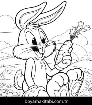 Tavşan boyama sayfası, Rabbits coloring page, , 