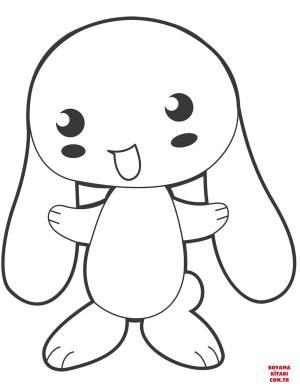 Tavşan boyama sayfası, Rabbits coloring page, , rabbits cute anime bunny 