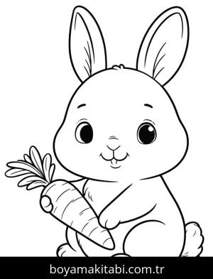 Tavşan boyama sayfası, Rabbits coloring page, , 