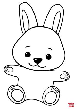 Tavşan boyama sayfası, Rabbits coloring page, , rabbits cute cartoon bunny 