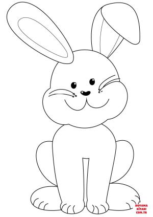 Tavşan boyama sayfası, Rabbits coloring page, , rabbits easter bunny 