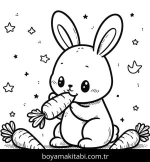 Tavşan boyama sayfası, Rabbits coloring page, , 