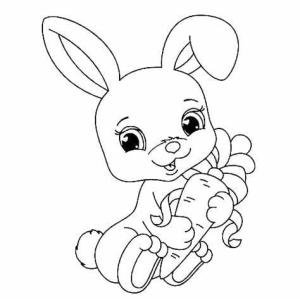 Tavşanlar boyama sayfası,  coloring page, Çocuklar için Tavşanlar, 