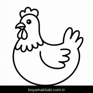 Tavuk boyama sayfası – ücretsiz yazdır, boyama etkinliği