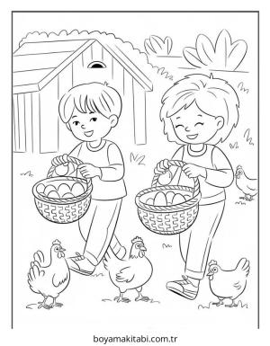 Tavuk boyama sayfası – ücretsiz yazdır, boyama etkinliği