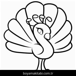 Tavus Kuşu boyama sayfası – yaratıcılık, eğlenceli etkinlik