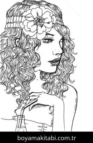 Taylor Swift boyama sayfası – yaratıcılık, eğlenceli etkinlik