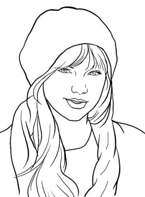 Taylor Swift boyama sayfası,  coloring page, Taylor Swift Çizimi, 