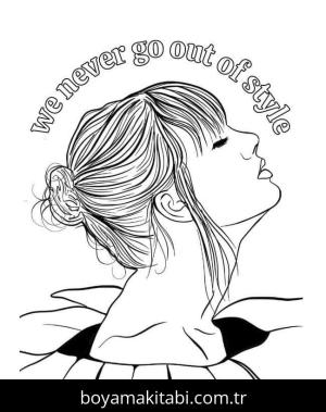 Taylor Swift boyama sayfası – çocuklar için, çizgi film temalı