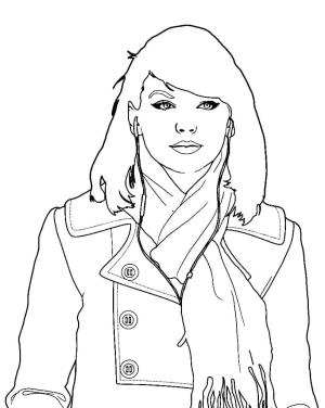 Taylor Swift boyama sayfası,  coloring page, Genç Taylor Swift’s, 