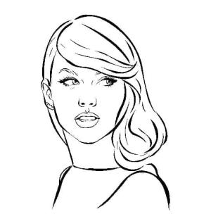 Taylor Swift boyama sayfası,  coloring page, Ücretsiz Yazdırılabilir Taylor Swift, 