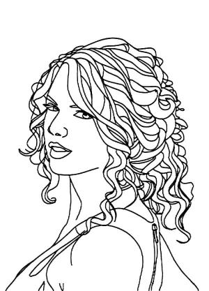 Taylor Swift boyama sayfası,  coloring page, Taylor Swift Ücretsiz Yazdırılabilir, 