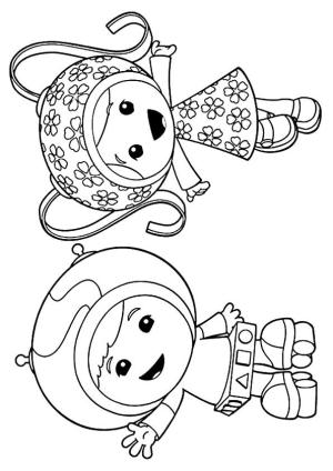 Team Umizoomi boyama sayfası,  coloring page, Geo ve Milli, 