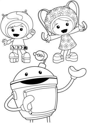 Team Umizoomi boyama sayfası,  coloring page, Geo Milli ve Bot Team Umizoomi, 