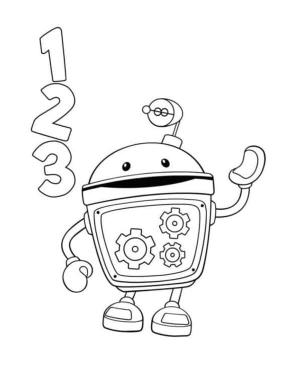 Team Umizoomi boyama sayfası,  coloring page, Sevimli Bot Team Umizoomi, 