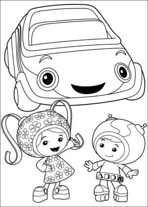 Team Umizoomi boyama sayfası,  coloring page, Sevimli Umizoomi karakteri, 