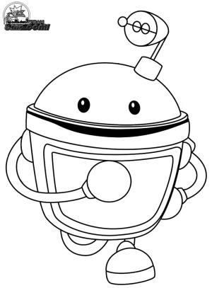 Team Umizoomi boyama sayfası,  coloring page, Bot Çalıştırılıyor, 