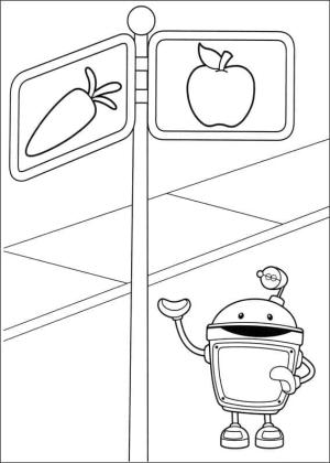 Team Umizoomi boyama sayfası,  coloring page, Team Umizoomi dan Bot, 