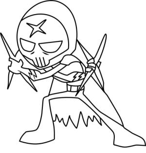 Teen Titans Go boyama sayfası,  coloring page, Red X, 