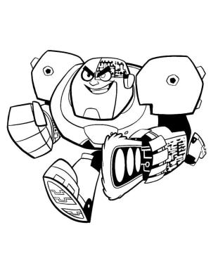 Teen Titans Go boyama sayfası,  coloring page, Cyborg, 