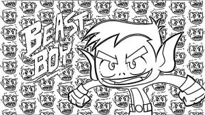 Teen Titans Go boyama sayfası,  coloring page, Beast Boy 1, 