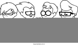 Teen Titans Go boyama sayfası – yaratıcılığı geliştirir, keyifli zaman