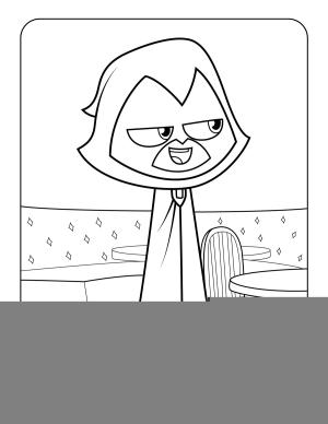 Teen Titans Go boyama sayfası – boyama çalışması, yaratıcılığı geliştirir