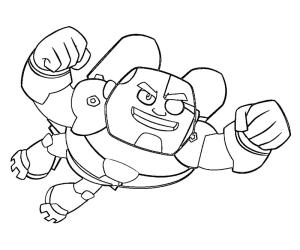 Teen Titans Go boyama sayfası,  coloring page, Siborg Uçuyor, 