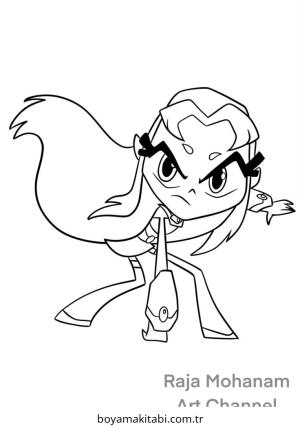 Teen Titans Go boyama sayfası – sanatsal çalışma, çocuklar için