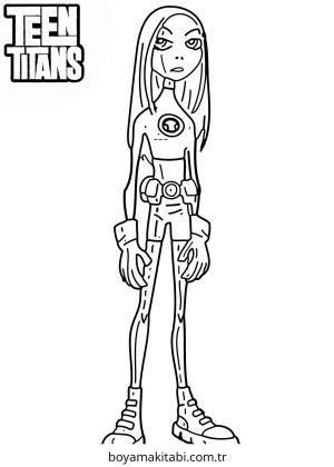 Teen Titans Go boyama sayfası – renkli çizimler, okul öncesi