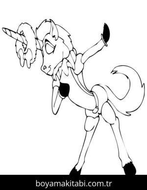 Tek Boynuzlu At Boyama Sayfaları