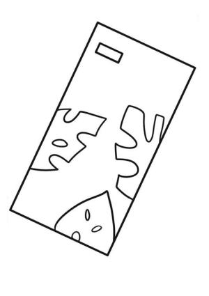 Telefon Kılıfı boyama sayfası,  coloring page, Temel Telefon Kılıfı, 