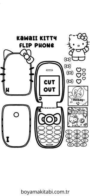 Telefon boyama sayfası – ücretsiz yazdır, boyama etkinliği