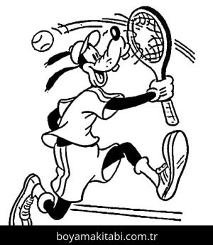 Tenis boyama sayfası – boyama çalışması, yaratıcılığı geliştirir