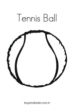 Tenis boyama sayfası – yaratıcılığı geliştirir, keyifli zaman