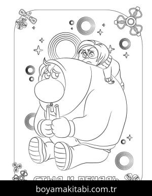 Ters Yüz 2 boyama sayfası – boyama çalışması, yaratıcılığı geliştirir