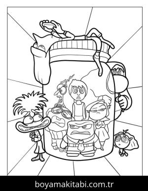 Ters Yüz 2 boyama sayfası – eğitici aktivite, yaratıcılık