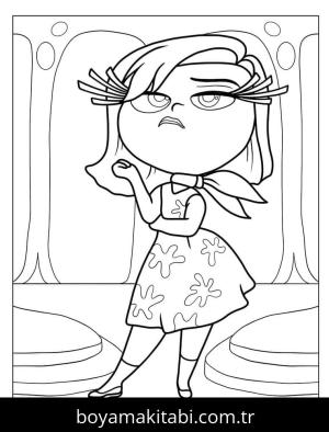 Ters Yüz 2 boyama sayfası – çocuklar için, çizgi film temalı