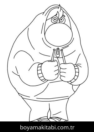 Ters Yüz 2 boyama sayfası – eğlenceli etkinlik, el becerilerini geliştirir