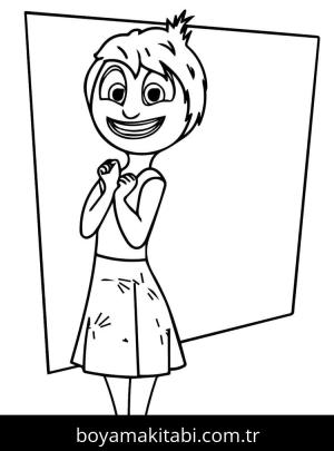 Ters Yüz 2 boyama sayfası – boyama etkinliği, çocuk aktivitesi