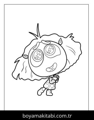 Ters Yüz 2 boyama sayfası – kolay boyama, eğitici aktivite