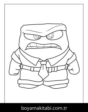 Ters Yüz 2 boyama sayfası – sanatsal çalışma, çocuklar için